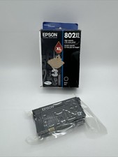Open Box Genuine Epson 802XL Black Ink Cartridges - Expired 07/2024