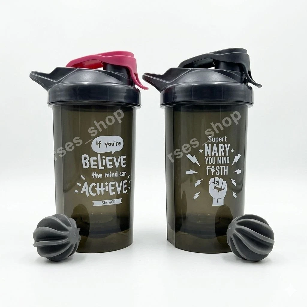 2 in 1 Set Protein Shaker Blender, BPA Free, Container with Mixing Ball (500ml)
Opens in a new windo
