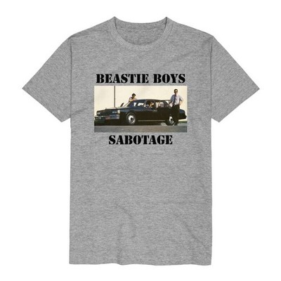 Beastie Boys T-Shirt Herren Sabotage grau meliert Band-Merch, Bands