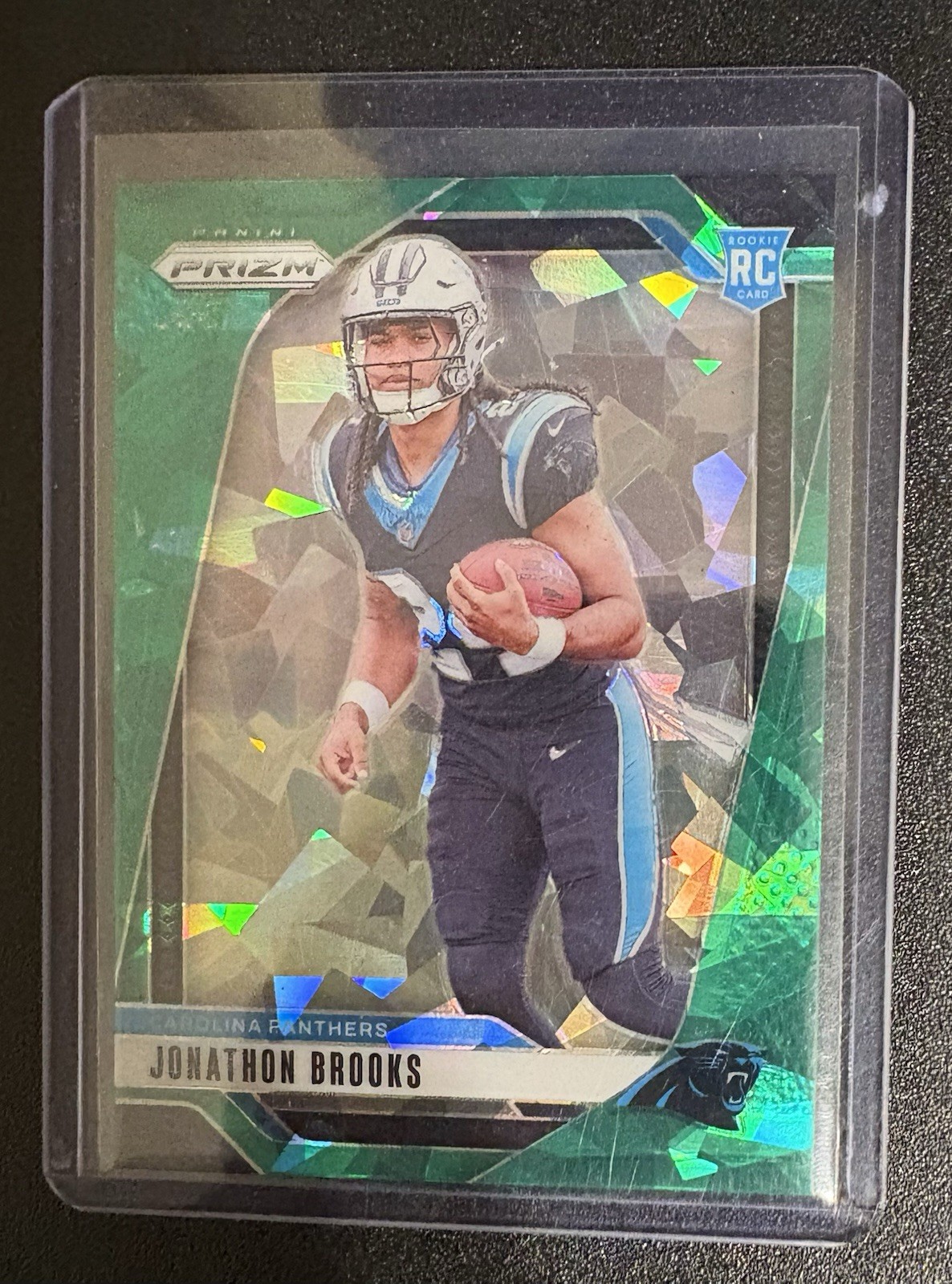 2024 Panini Prizm - Rookies Jonathon Brooks #357 Green Ice Prizm (RC)
