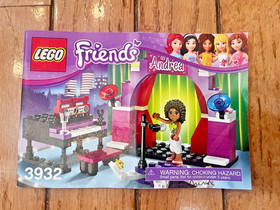 Three Lego Friends: Rehearsal Stage 41004, Andrea's Stage 3932, Red Carpet 30205