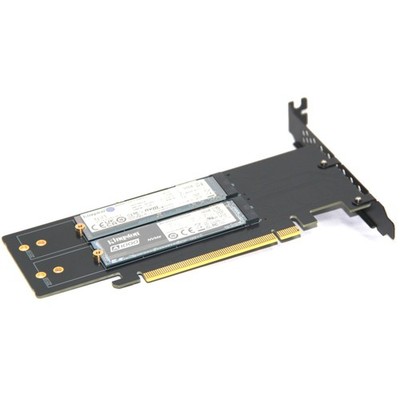 M2 solid-state drive array card PCIE4.0 X16 to four bay NVME expansion card