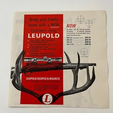 Anello d'oro Leupold Scopes & Mounts Leupold Portland O 1965 rivista pubblicità SAG6-1