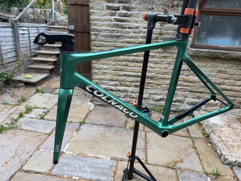 Colnago G4-X G4X Carbon Gravel Frameset 540 (56/57cm) Green + Stem & Headset