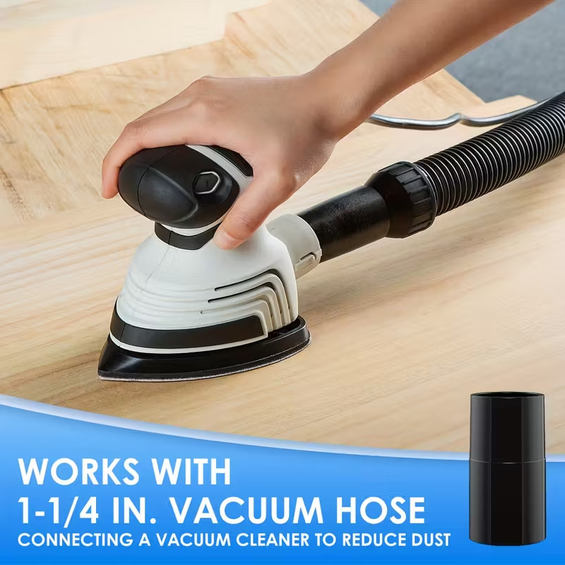 Detail Electric Sander With 12pcs Sandpaper, 120V 14000OPM