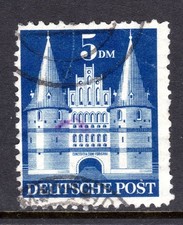 Germany Scott # 661a VF Used 1948 5 Mark Type II Holsten Gate Luebeck