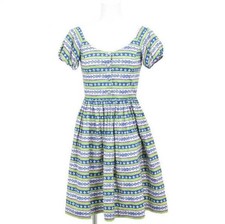 USED PRADA FLOWER BOTANICAL SPRING/SUMMER DRESS, SIZE GOOD