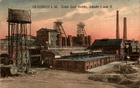 Postcard greetings from Gladbeck Recklinghausen mining colliery Graf Moltke col. 1920