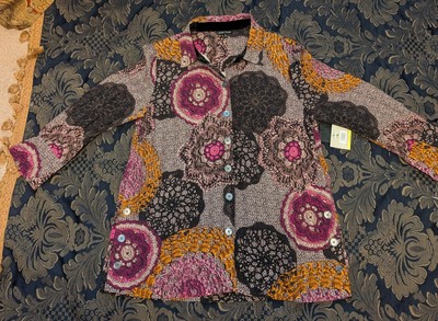 John Mark Medium Tunic Top Boho Artsy NWT