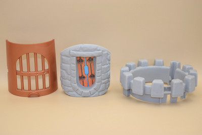 Fisher Price Great Adventures Castle Replacement Pieces Wall Window Jail Door