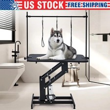 Dog Grooming Table 43.3"Professional Hydraulic for Pet w/Adjustable Overhead Arm