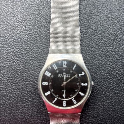 Skagen Men's 233XLSSM Slimline Stainless Steel Mesh Watch