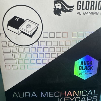 Glorious Aura Mechanical Keyboard Keycaps V2 - Black