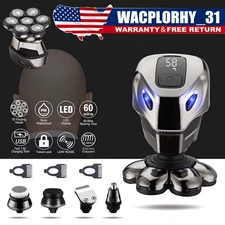 MenElectric Razor Shaver Bald Head Razor Electric WetDry Waterproof Grooming Kit