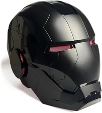 Iron Man Mk5 Black 1:1 Helmet Wearable Voice-control Open&close Cosplay Boxed