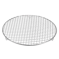 Round Cooking Rack 12" 201 Stainless Steel Barbecue Grill with 20mm Legs