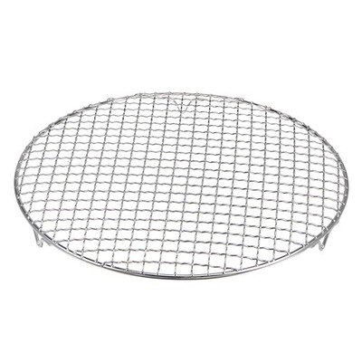 Round Cooking Rack 12'' 201 Stainless Steel Barbecue Grill with 20mm Legs