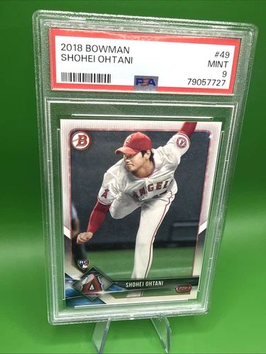 Shohei Ohtani RC 2018 Bowman #49 Rookie Mint PSA 9