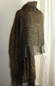 Estate CARTER SMITH 6 Yards of His Dazzling Silk Chiffon Fabric 53 inches Scarf