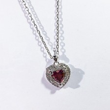 Swarovski love heart-shaped necklace ocean heart love pendant female necklace