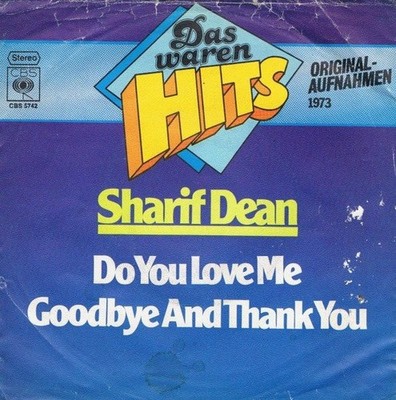 Sharif Dean - Do You Love Me / Goodbye And Thank You 7'' Single Vinyl Pop 64440