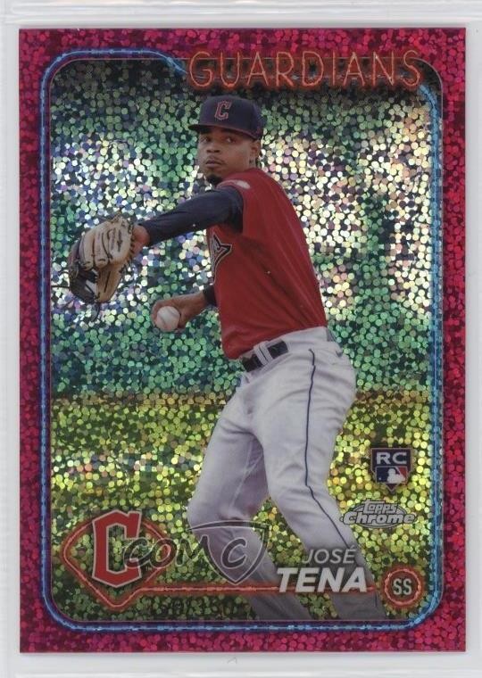 2024 Topps Chrome Magenta Speckle Refractor 350/350 Jose Tena José Tena #29 v9t