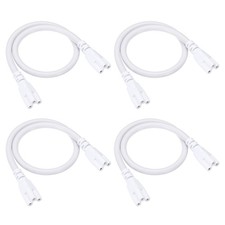 4 Pack 0.4M / 1.3Ft T5 T8 LED Lamp Connecting Wire LED Double End for LED Tube