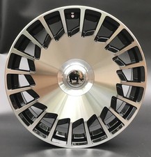 4 Wheels 20x8.5 Black Machined Maybach Amg Style Rims For Mercedes Benz 5x112