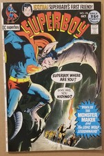 Superboy #178 VF+ 8.5  (DC Comics October 1971) Neal Adams Cover Art Legion App.