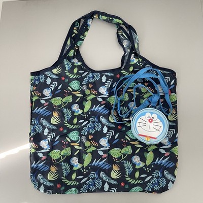 LeSportsac Doraemon Foldable  Shopping Bag With Charm Purse NWT