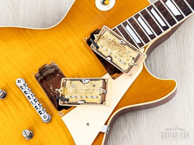 1983 Tokai Love Rock LS120 Vintage Burst Flame Top Guitar w