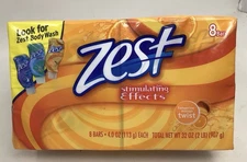 Zest Tangerine Mango Twist 8 Pack 4.0 oz bath deodorant bars Sealed NOS 8 Bars