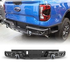 For 2024-2026 Ford Ranger Offroad Steel Rear Bumper Wled Lightsd-rings Shackle