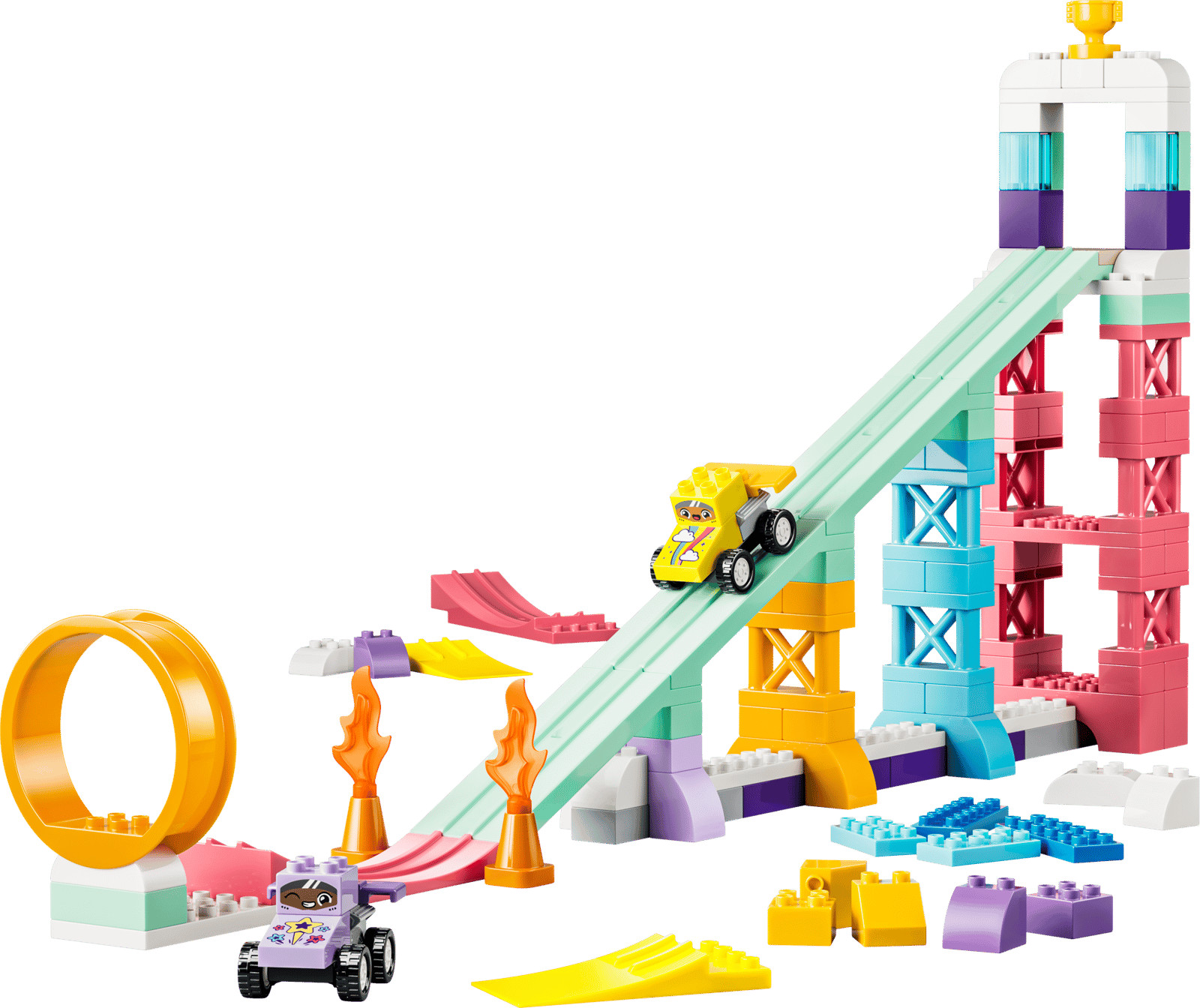 10478 Lego Duplo Rampe creative 3 in 1 con veicoli foto 2