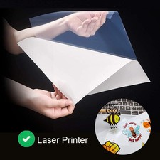 20-100 A4 Printable Vinyl Sticker Paper 8.5x11 Self Adhesive DIY Decal For Laser