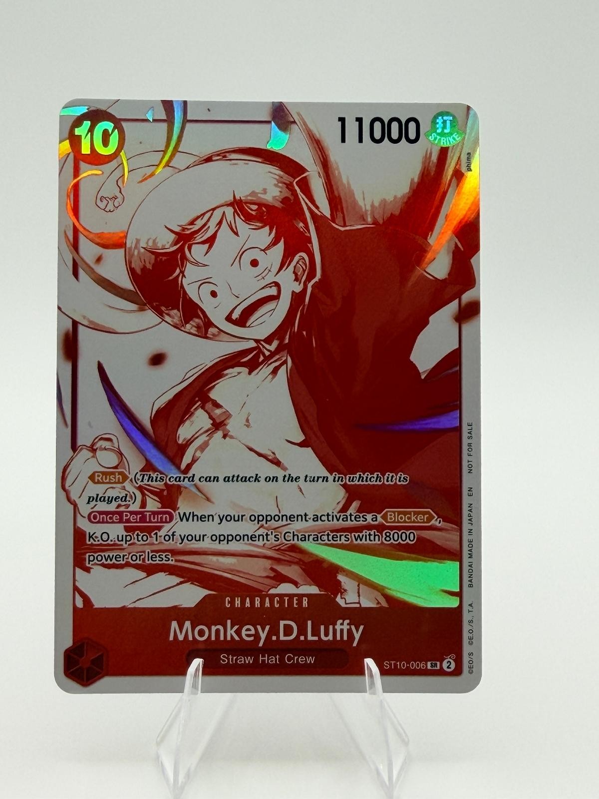 Monkey.D.Luffy ST10-006 - 3rd Anniversary Treasure Campaign Pack Promo English