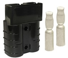 Premium Grade Black Battery Quick Disconnect Connector 50 Amp 6 AWG