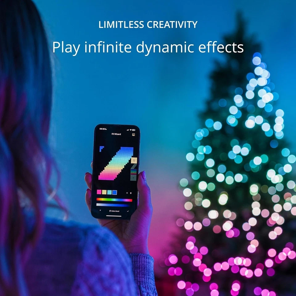 Twinkly Strings Light – App-Controlled LED Christmas Lights 600 Ecomm - OPEN BOX - Image 4 of 4