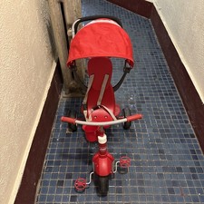 Radio Flyer 4-in-1 Stroll 'N Trike Kids and Toddler Tricycle Red