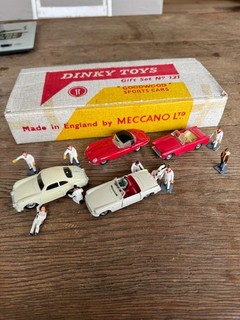 RARE DINKY TOYS GIFT SET 121 "GOODWOOD" BOITE D'ORIGINE MECCANO MADE IN ENGLAND