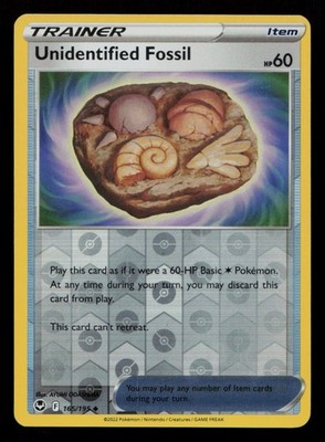 Unidentified Fossil Uncommon SWSH12: Silver Tempest 165/195 NM (2U)
