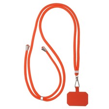 Smart Phone Lanyard Universal Lanyard with Phone Patch, Orange