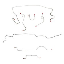 Complete Brake Lines For Plymouth Valiant 1970-1971 Manual Brakes Cbk0593ss