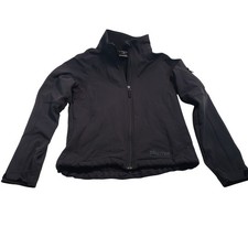 Marmot Softshell Fleece Lined Jacket Womens Medium Black Full Zip CC-306