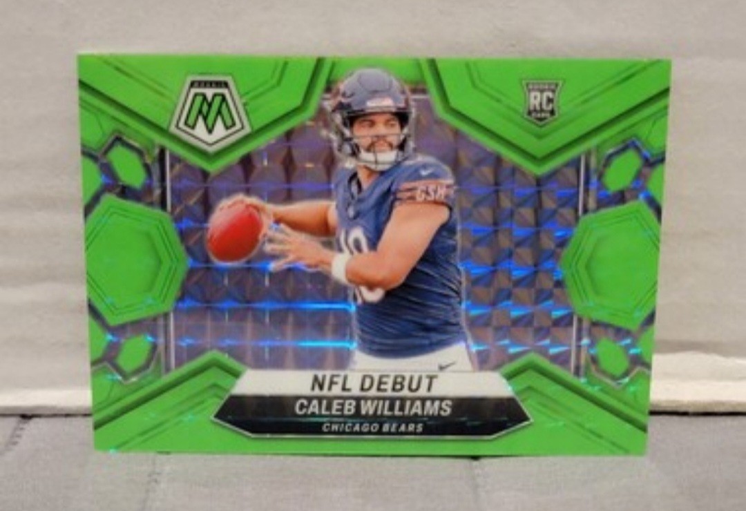 2024 Mosaic Caleb Williams NFL Debut Green Fluorescent 1/10