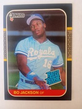 1987 Donruss #35 Bo Jackson Kansas City Royals bewertete Rookie-Karte