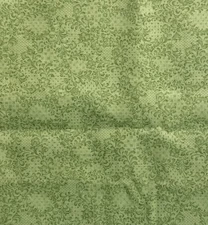 Cranston Green On Green Floral Vines Quilt Fabric 44 x 2 Yards Cotton