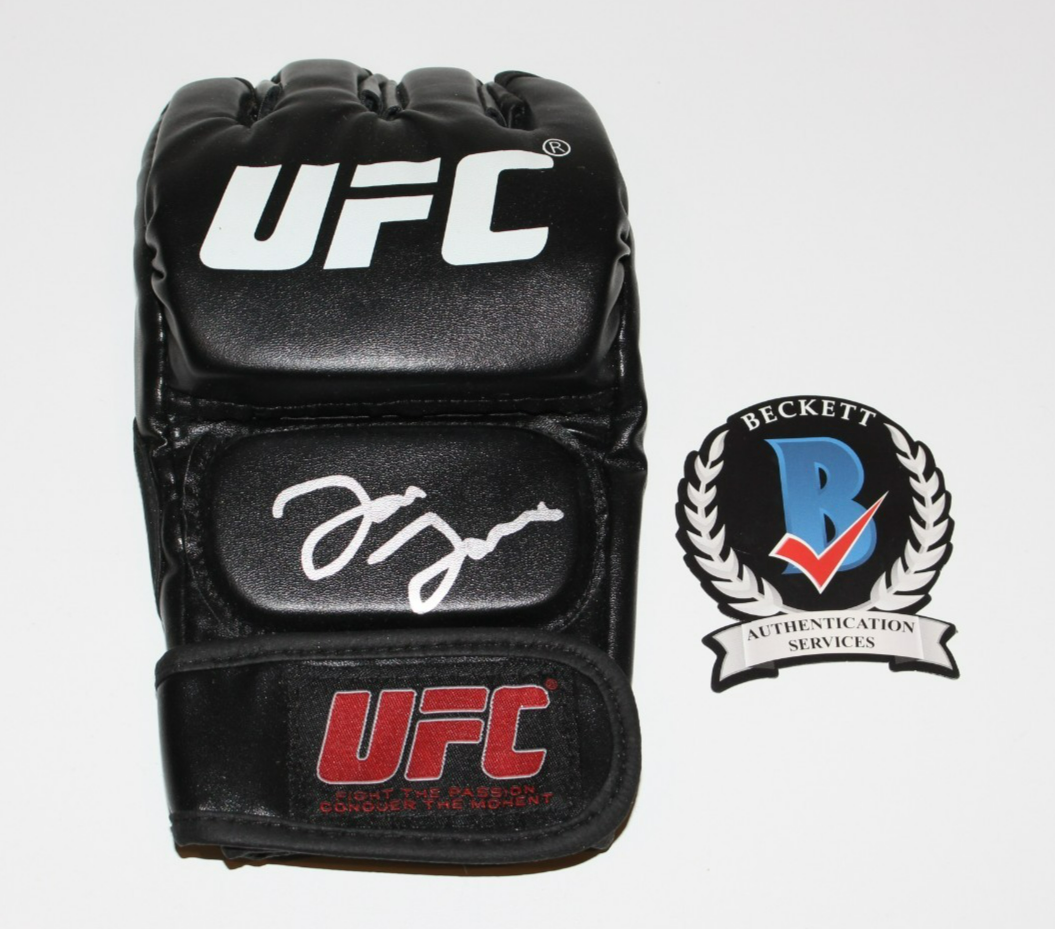 Jon Jones Autographed Signed JON "BONES" JONES UFC FIGHTING GLOVE ULTIMATE FIGHTER 2 MMA BECKETT COA 