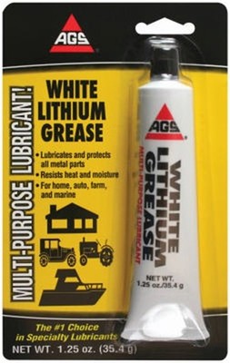 AGS Lith-Ease White Lithium Grease 1.25 oz (Pack of 8)