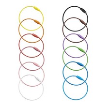 Wire Keychain Cable Multicolor 1.5mm 6 Inch, Stainless Steel 7x7 Cable Key Ri...